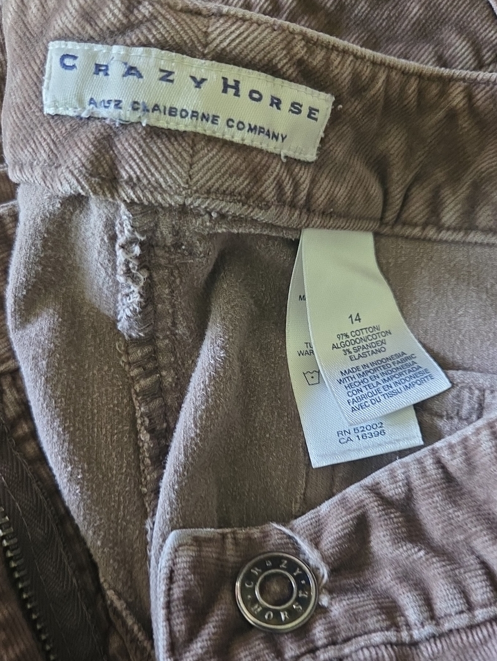 Crazy Horse Corduroy Pants in Taupe
